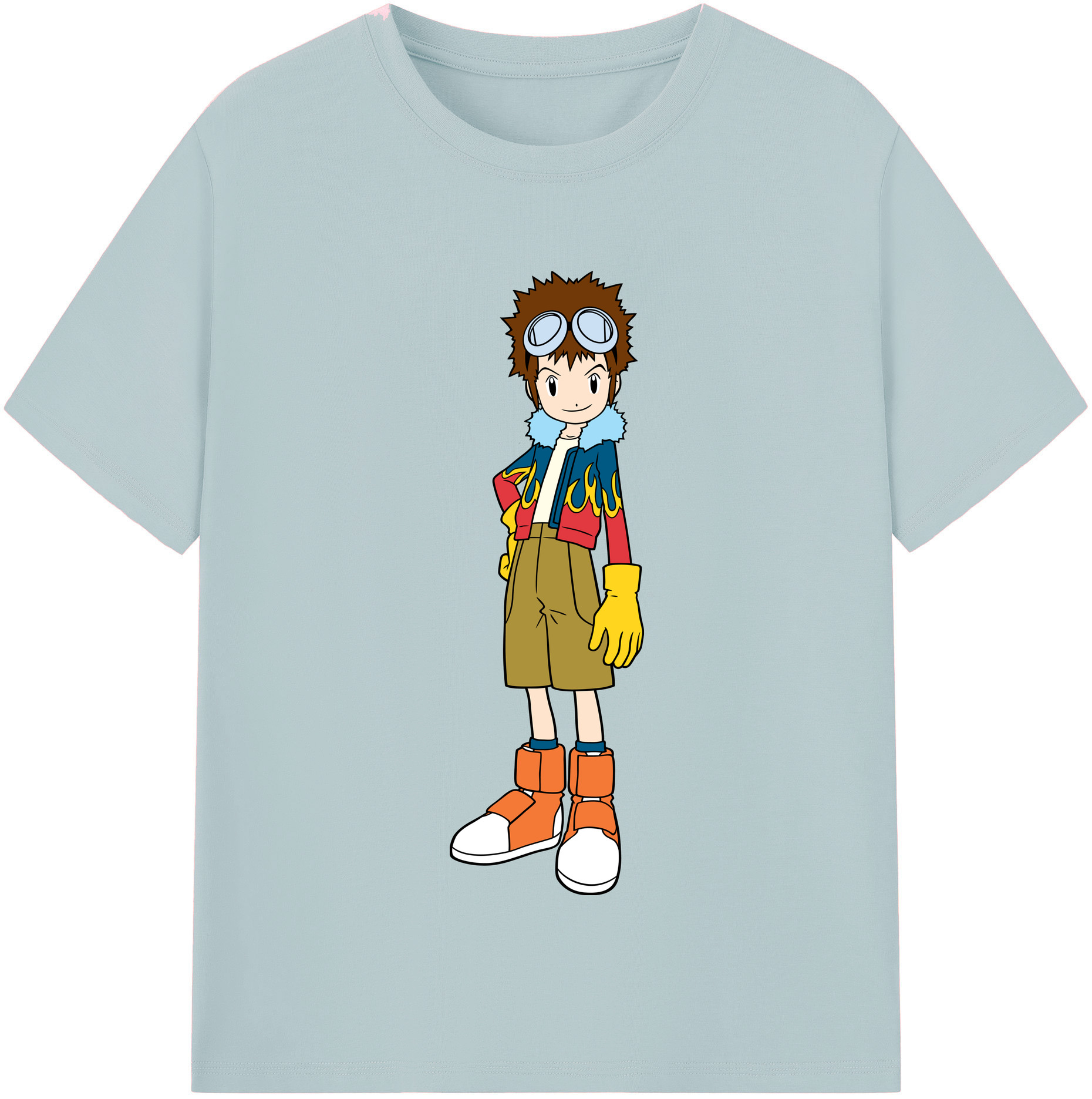 （画像用） Digimon デジタルモンスター/デジモン 綿100％半袖Tシャツ（フロントプリント）